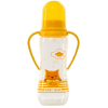 Бутылочка для кормления Baby Team с ручками и силиконовой соской, 250мл 0+ желт (1411_желтый) изображение 2