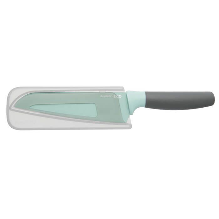 Кухонний ніж BergHOFF Leo Santoku с покрытием 170 мм в чехле Mint (3950109) зображення 2