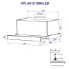 Вытяжка кухонная Minola HTL 6615 IV 1000 LED изображение 12
