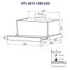 Витяжка кухонна Minola HTL 6615 IV 1000 LED зображення 12