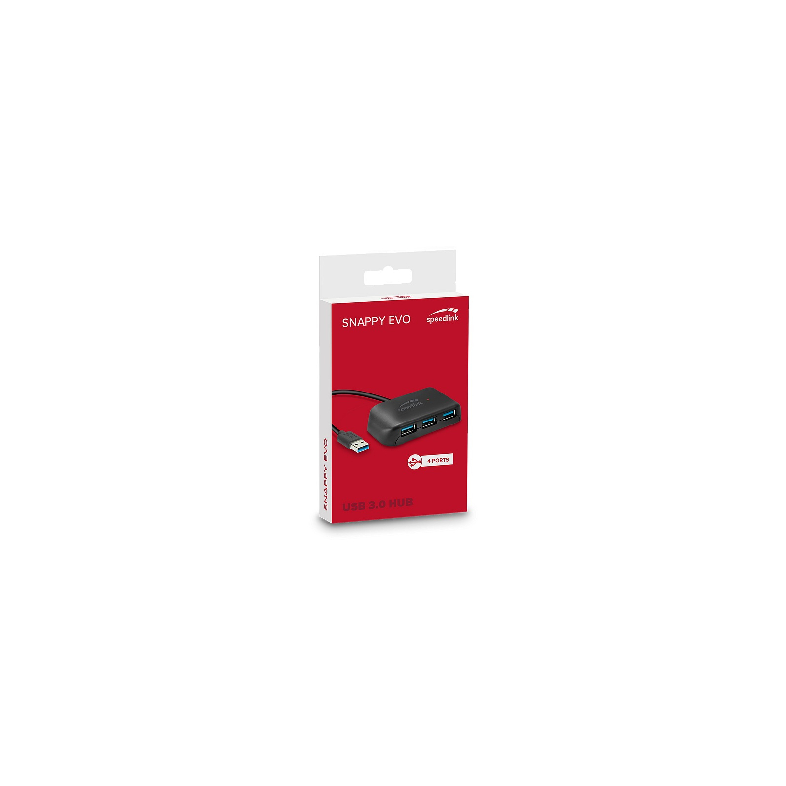 Концентратор Speedlink SNAPPY EVO USB Hub, 4-Port, USB 3.0, Passive, black (SL-140107-BK) зображення 3