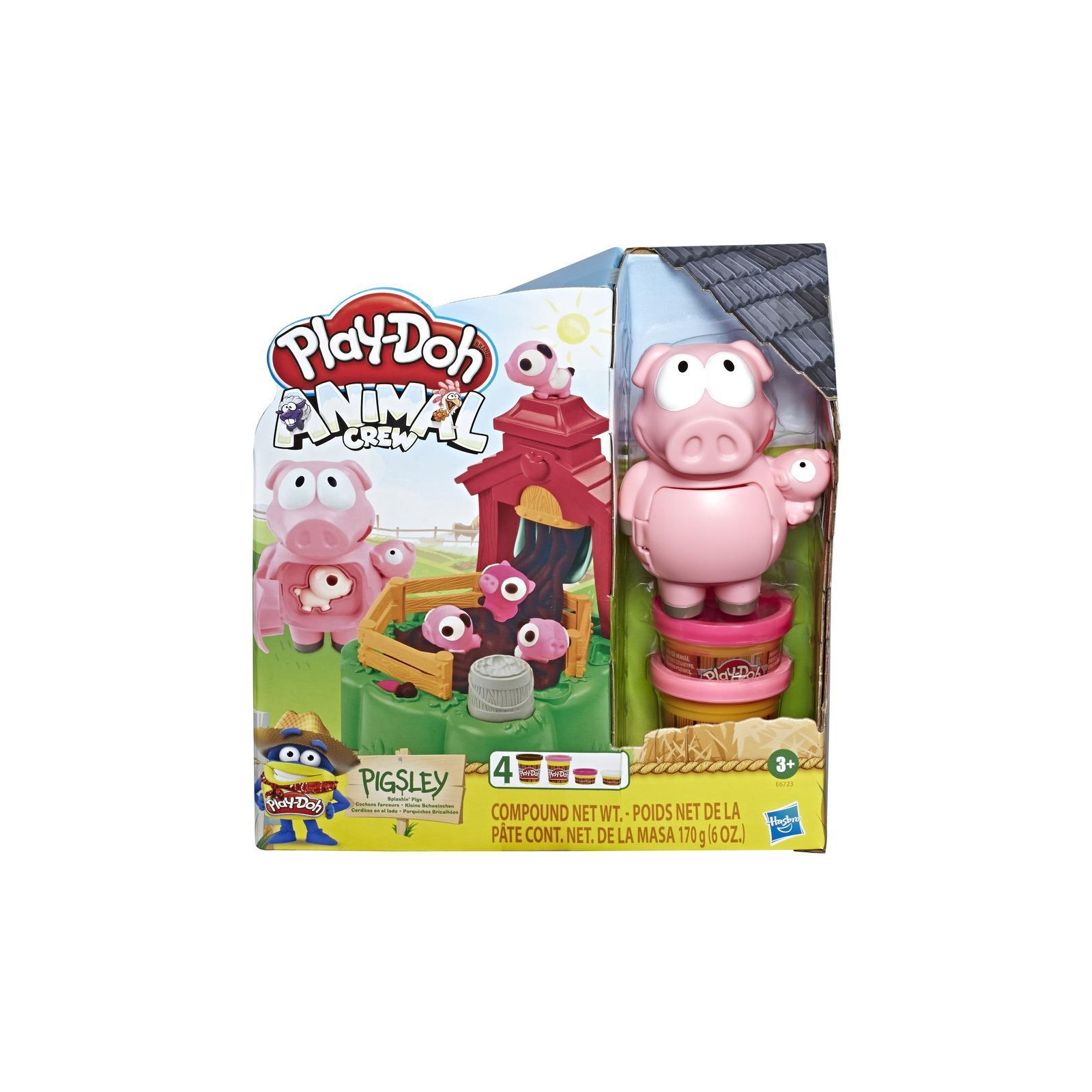 Набір для творчості Hasbro Play-Doh Пустотливі поросята (E6723) зображення 2