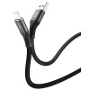 Дата кабель USB 2.0 AM to Lightning 1.0m Jagger T-L814 Black T-Phox (T-L814 black) зображення 2