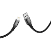 Дата кабель USB 2.0 AM to Lightning 1.0m Jagger T-L814 Black T-Phox (T-L814 black) изображение 3