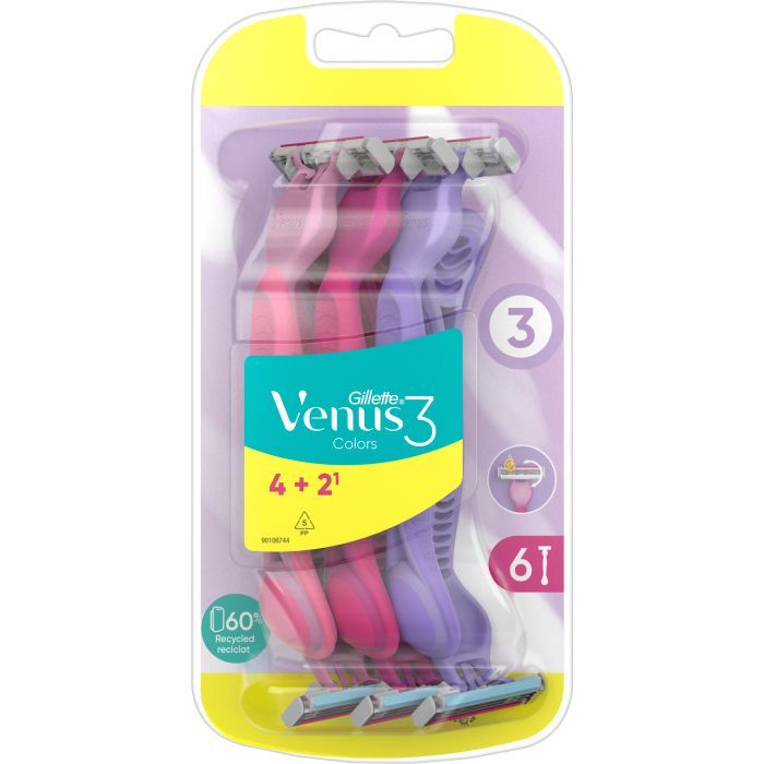 Бритва Gillette Venus 3 Colors 1 шт. (7702018018161) изображение 2