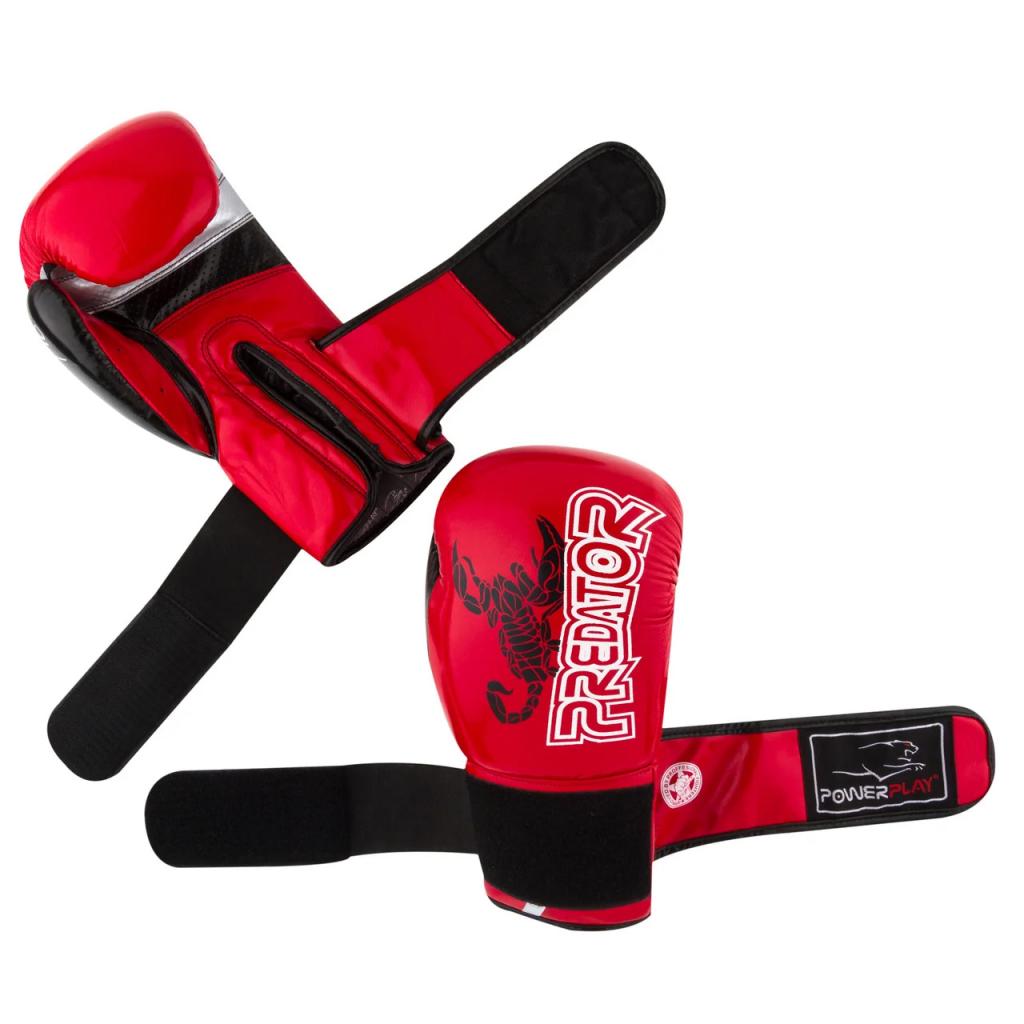 Боксерські рукавички PowerPlay 3007 12oz Red (PP_3007_12oz_Red) зображення 3