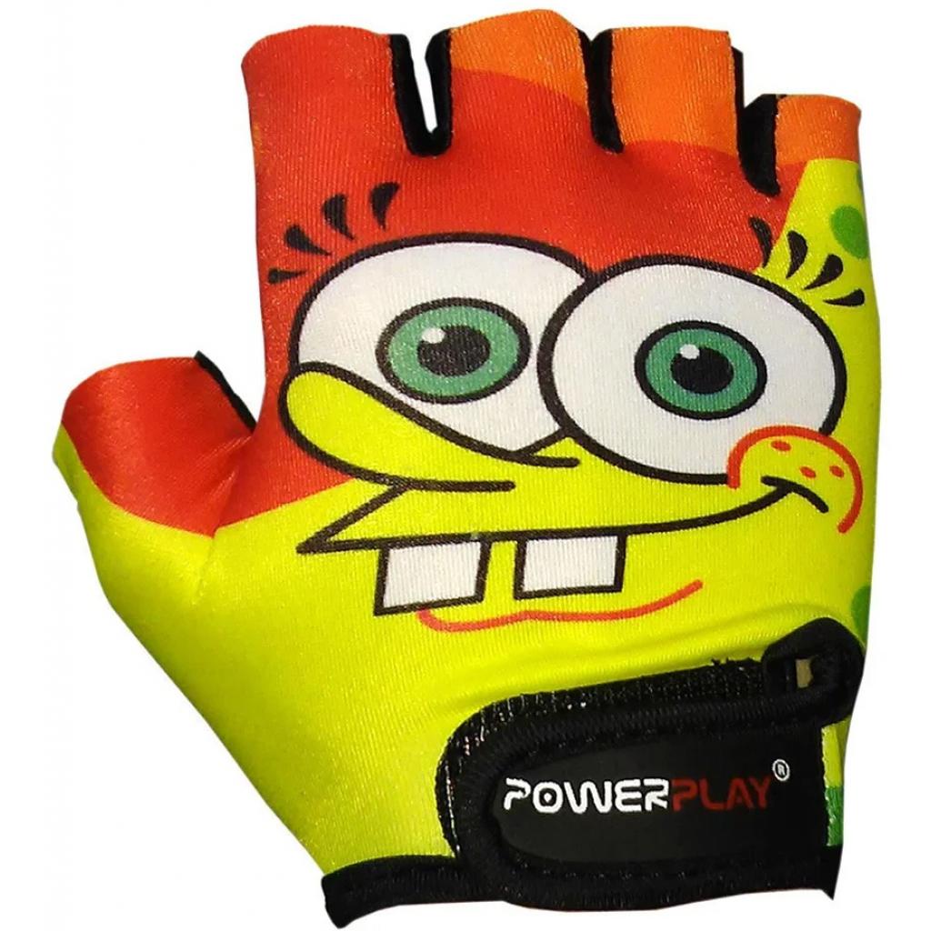 Велоперчатки PowerPlay Children 5473 Sponge Bob Yellow/Orange XS (5473BOB_XS_Yellow) изображение 2