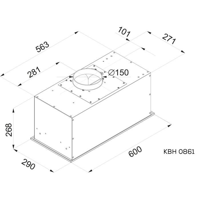 Витяжка кухонна Kernau KBH 0861 X зображення 3