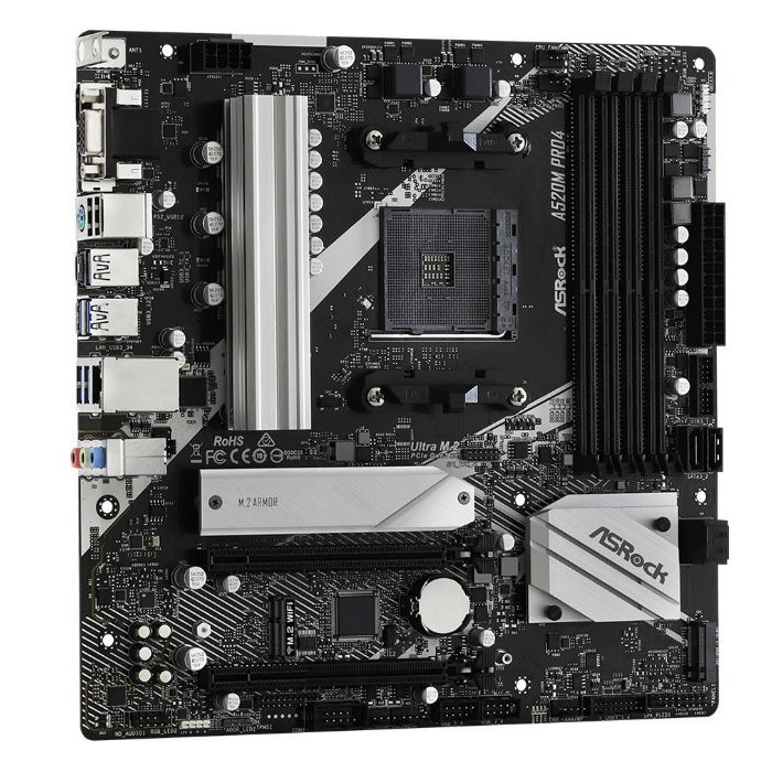Материнская плата ASRock A520M PRO4 изображение 4