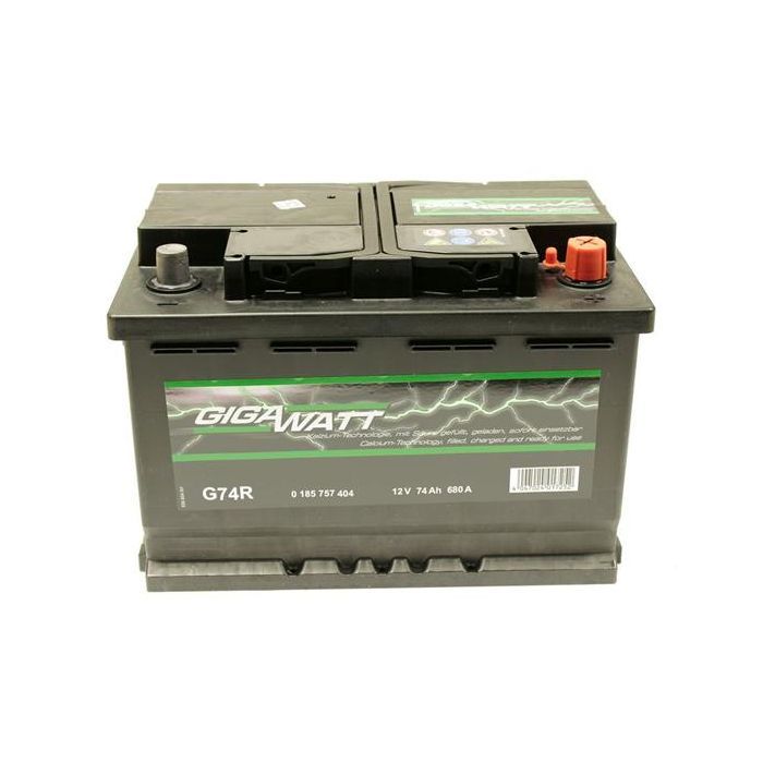 Аккумулятор автомобильный GigaWatt 74А (0185757404)