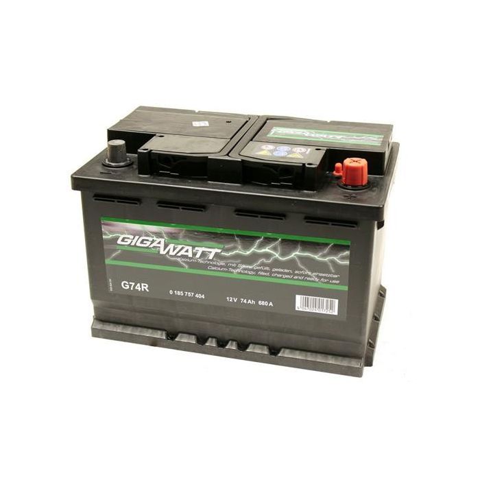 Аккумулятор автомобильный GigaWatt 74А (0185757404) изображение 2