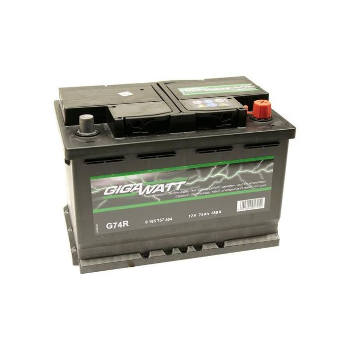 Аккумулятор автомобильный GigaWatt 74А (0185757404) изображение 3