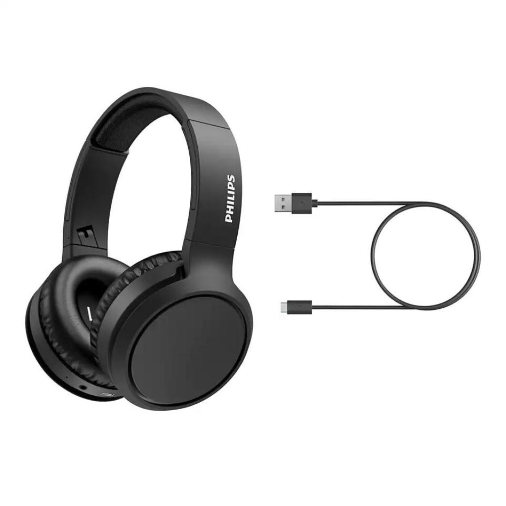 Навушники Philips TAH5205 Over-ear ANC Wireless Mic Black (TAH5205BK/00) зображення 7