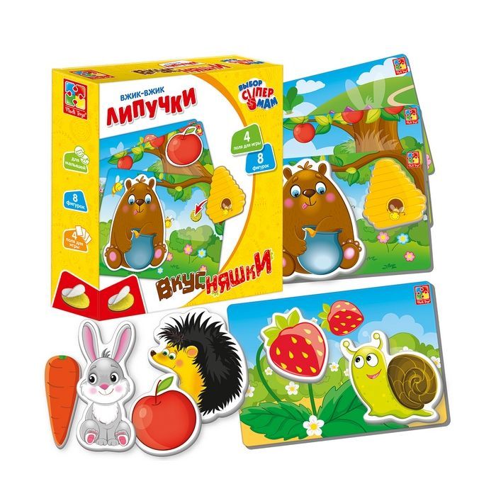 Развивающая игрушка Vladi Toys Вжик-вжик Липучки Вкусняшки рус (VT1302-22) изображение 2