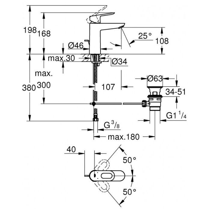 Змішувач Grohe BauLoop (23762000) зображення 6