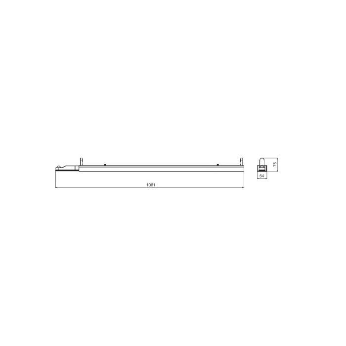 Світильник Osram LEDVANCE LINEAR HOUSING, 900мм (4058075522060) зображення 5