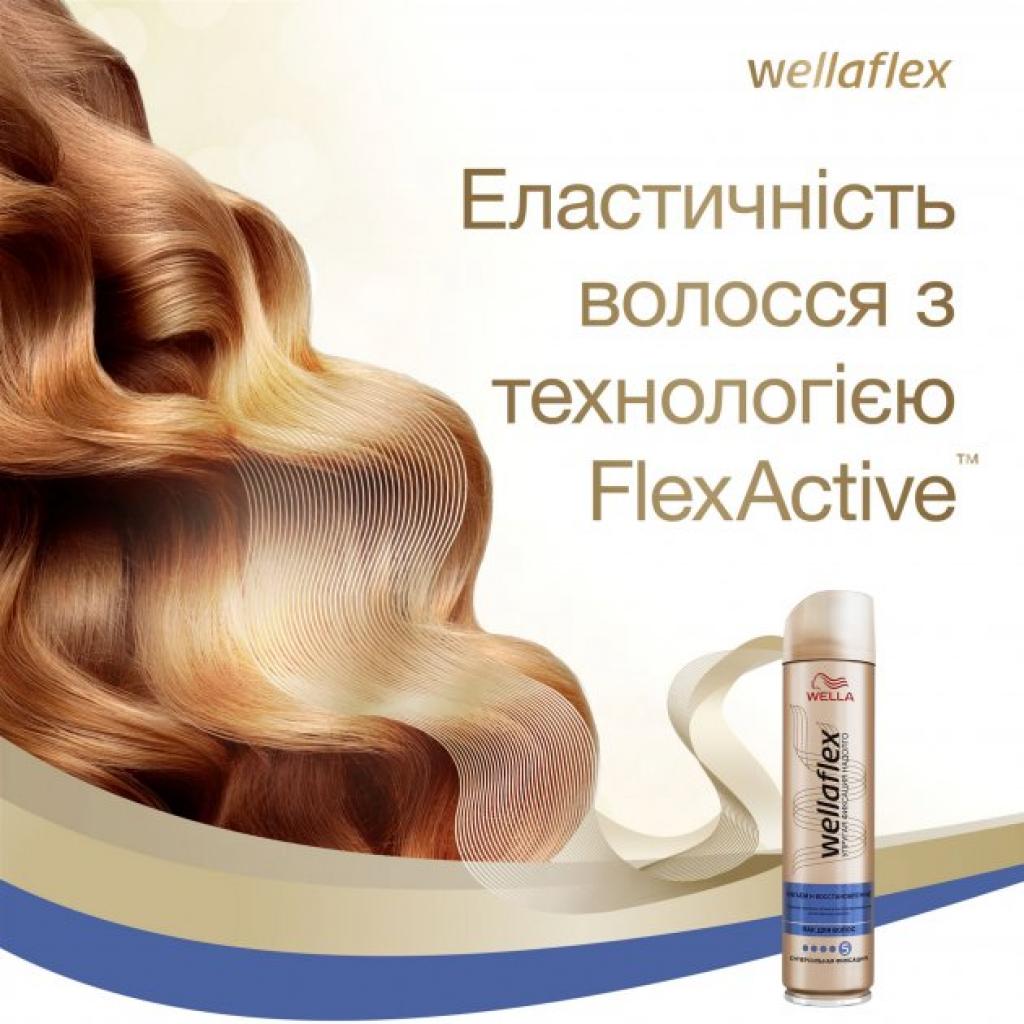 Лак для волосся WellaFlex Об'єм і відновлення суперсильної фіксації 250 мл (8001090262721) зображення 5