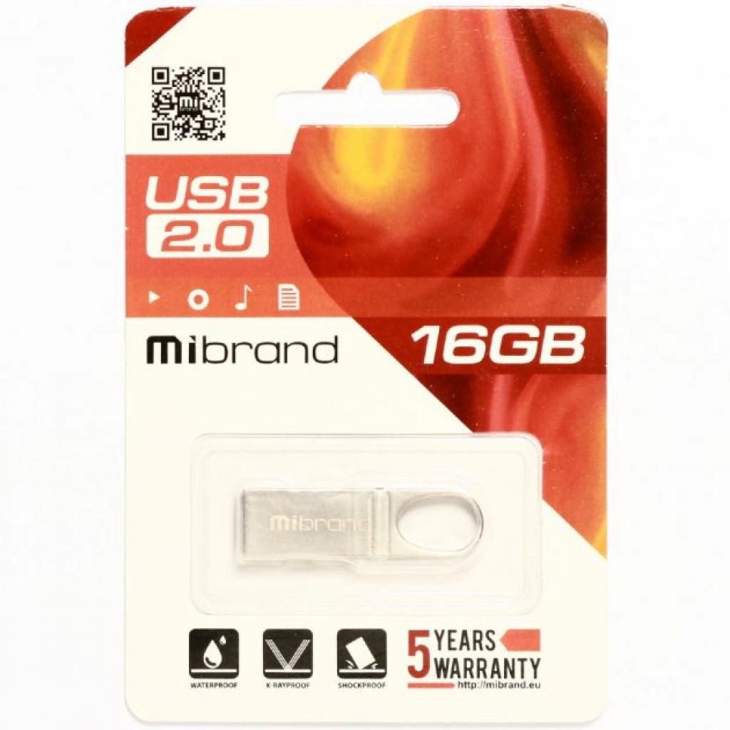 USB флеш накопитель Mibrand 4GB Irbis Silver USB 2.0 (MI2.0/IR4U3S) изображение 2