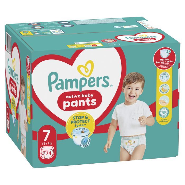 Подгузники Pampers трусики Pants Giant Размер 7 (17+ кг) 74 шт. (8006540069622) изображение 2