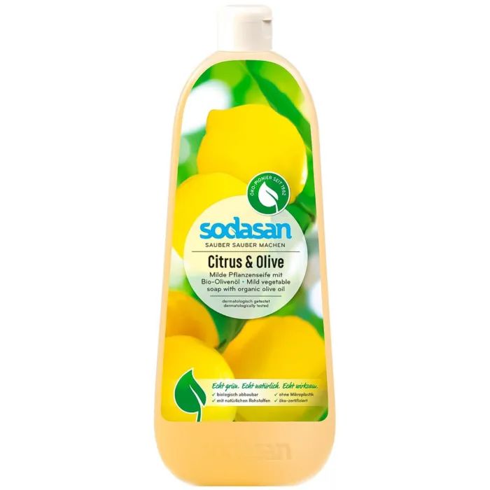 Рідке мило Sodasan органічне Citrus-Olive 1 л (4019886077163)