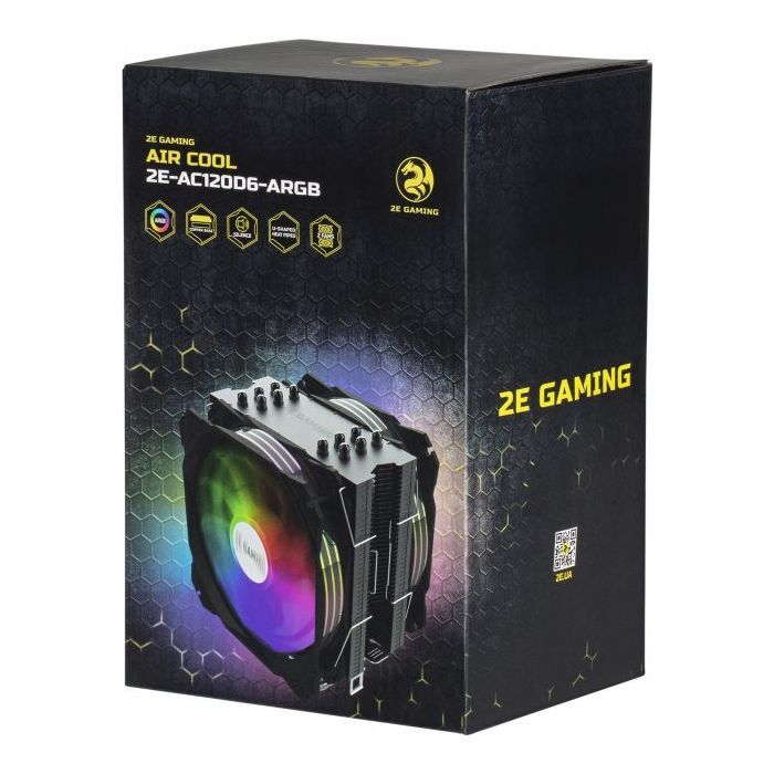 Кулер для процессора 2E GAMING AIR COOL (2E-AC120D6-ARGB) изображение 12