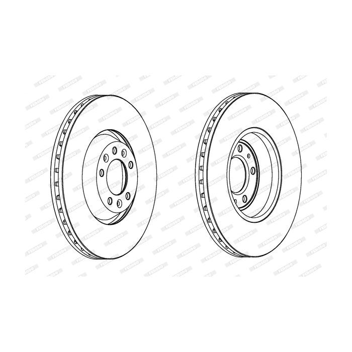 Тормозной диск FERODO DDF1274C-1