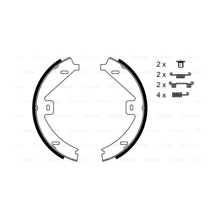 Гальмівні колодки Bosch 0 986 487 752 зображення 5