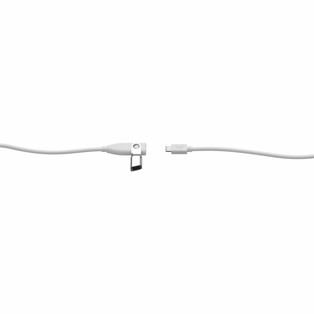 Кабель мультимедийный Logitech Rally Mic Pod Extension Cable Off White USB WW 10M (952-000047) изображение 2
