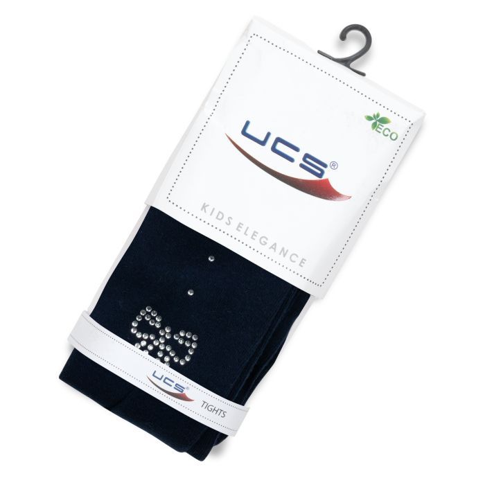 Колготки детские UCS Socks с бантом из страз (M0C0302-2036-13G-white) изображение 3