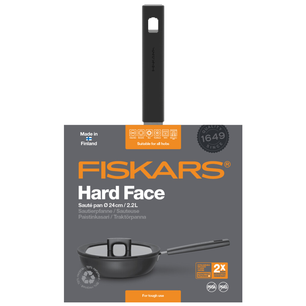 Сотейник Fiskars Hard Face 24 см (1052230) изображение 2
