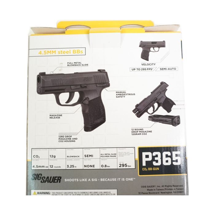 Пневматический пистолет Sig Sauer Air P365 Blowback (AIR-P365-BB) изображение 11