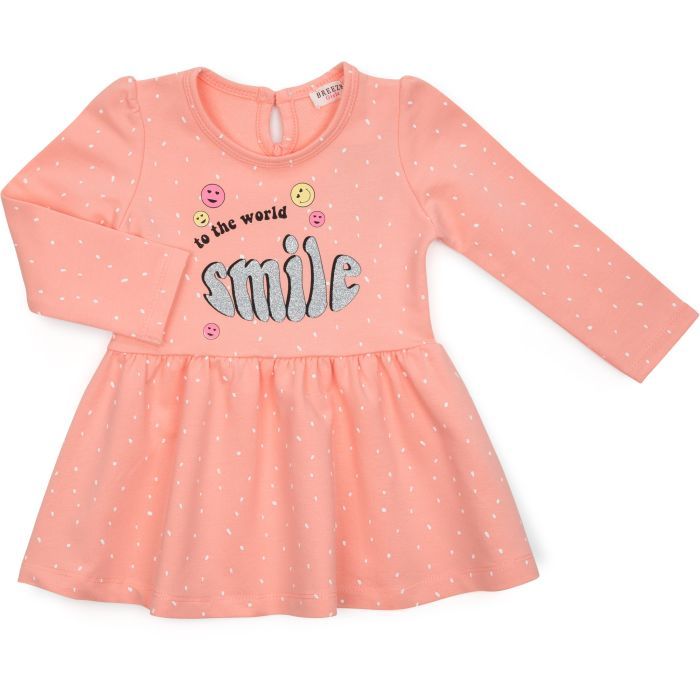 Платье детское Breeze "SMILE" (16624-80G-peach)