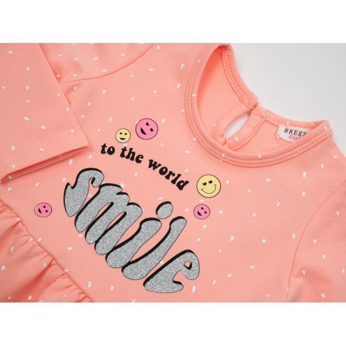 Платье детское Breeze "SMILE" (16624-80G-peach) изображение 3