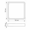 Світильник Videx LED накладний квадрат 18W 5000K (VL-DLSS-185) зображення 2