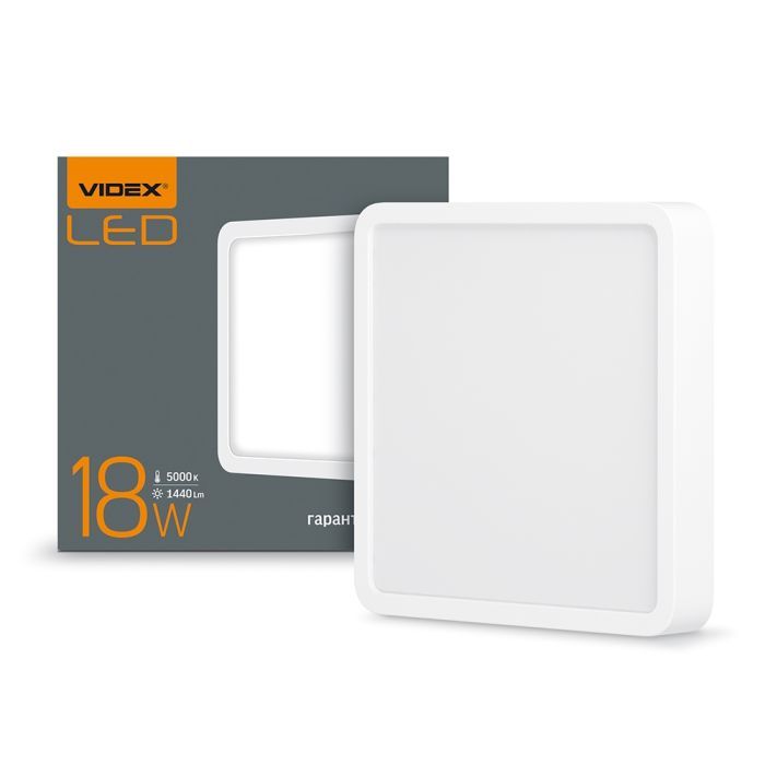 Світильник Videx LED накладний квадрат 18W 5000K (VL-DLSS-185) зображення 3