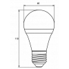 Лампочка EUROELECTRIC LED А60 7W E27 4000K 220V (LED-A60-07274(EE)) зображення 3