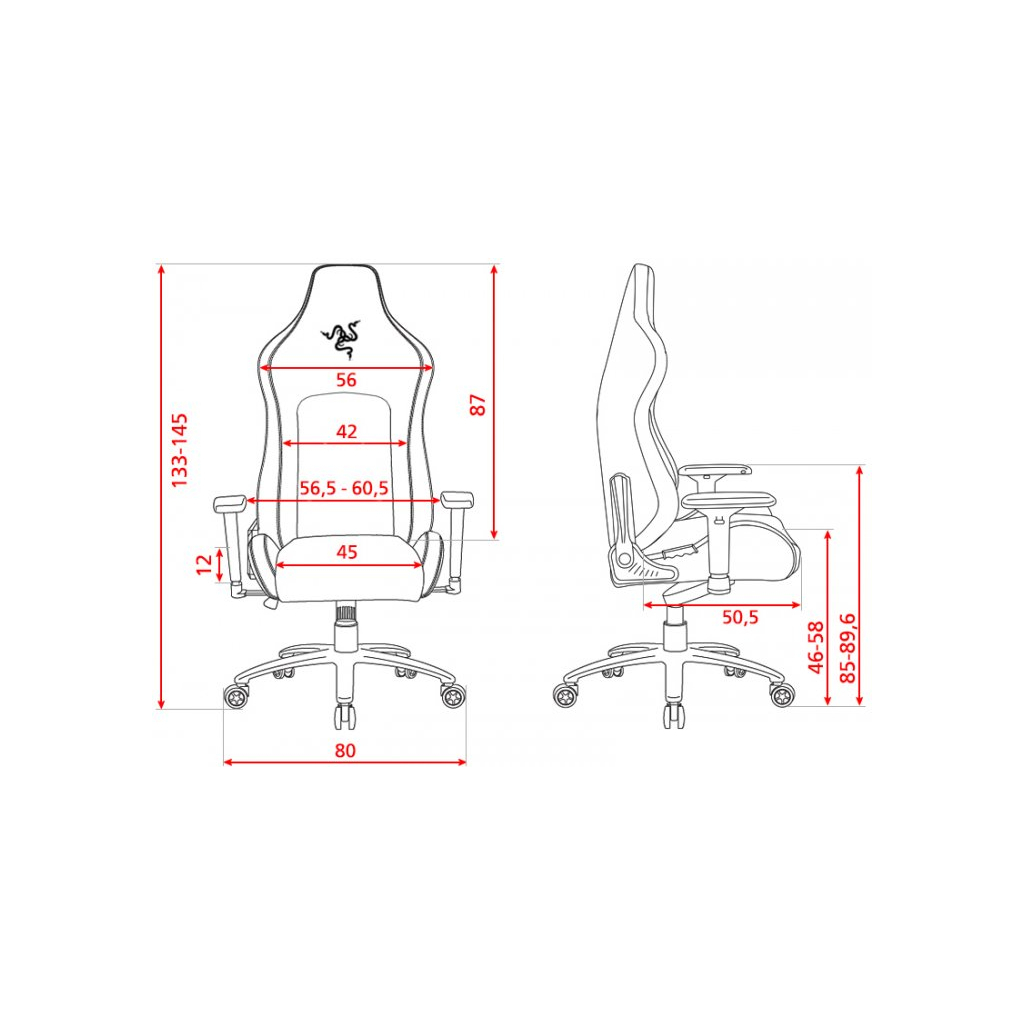 Крісло ігрове Razer Iskur XL Black (RZ38-03950200-R3G1) зображення 6