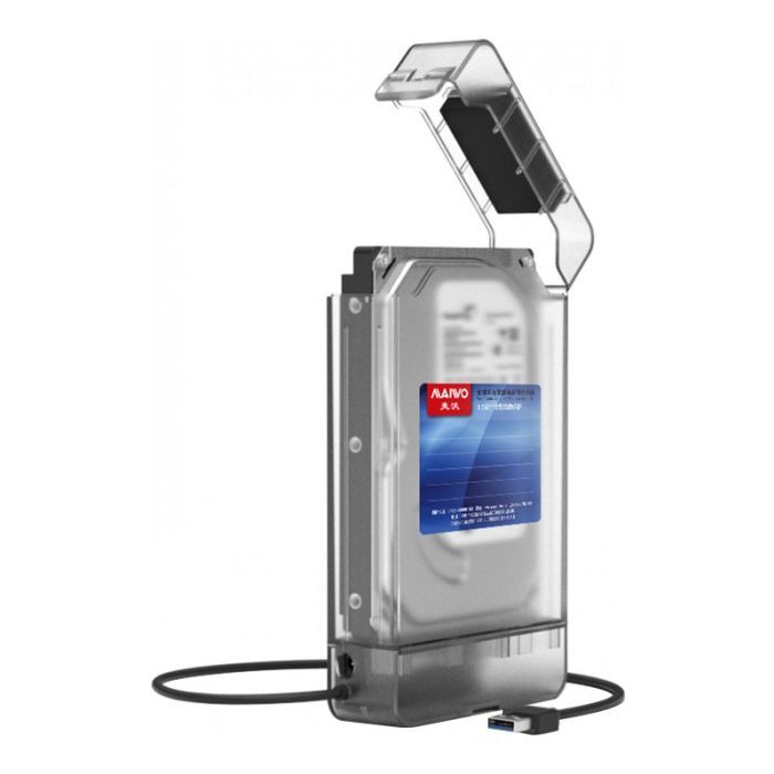 Кишеня зовнішня Maiwo K104A USB 3.0 - SATA III, с блоком питания 12В/2А (K10435)