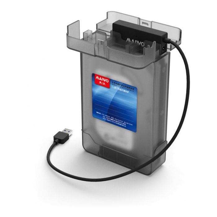 Кишеня зовнішня Maiwo K104A USB 3.0 - SATA III, с блоком питания 12В/2А (K10435) зображення 4