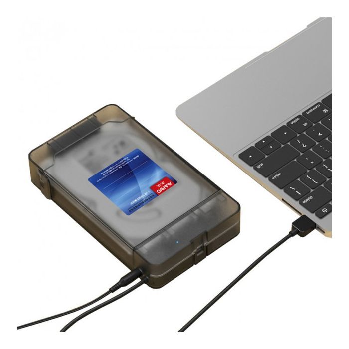 Кишеня зовнішня Maiwo K104A USB 3.0 - SATA III, с блоком питания 12В/2А (K10435) зображення 5