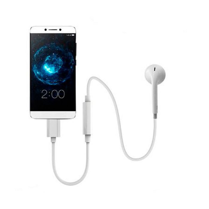 Переходник Lapara USB Type-C Male - Audio AUX mini jack 3,5 mm Female (LA-Type-C-Audio-3.5mm white) изображение 4
