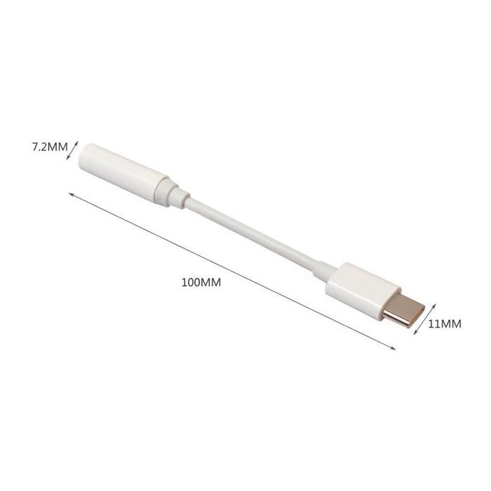 Переходник Lapara USB Type-C Male - Audio AUX mini jack 3,5 mm Female (LA-Type-C-Audio-3.5mm white) изображение 7
