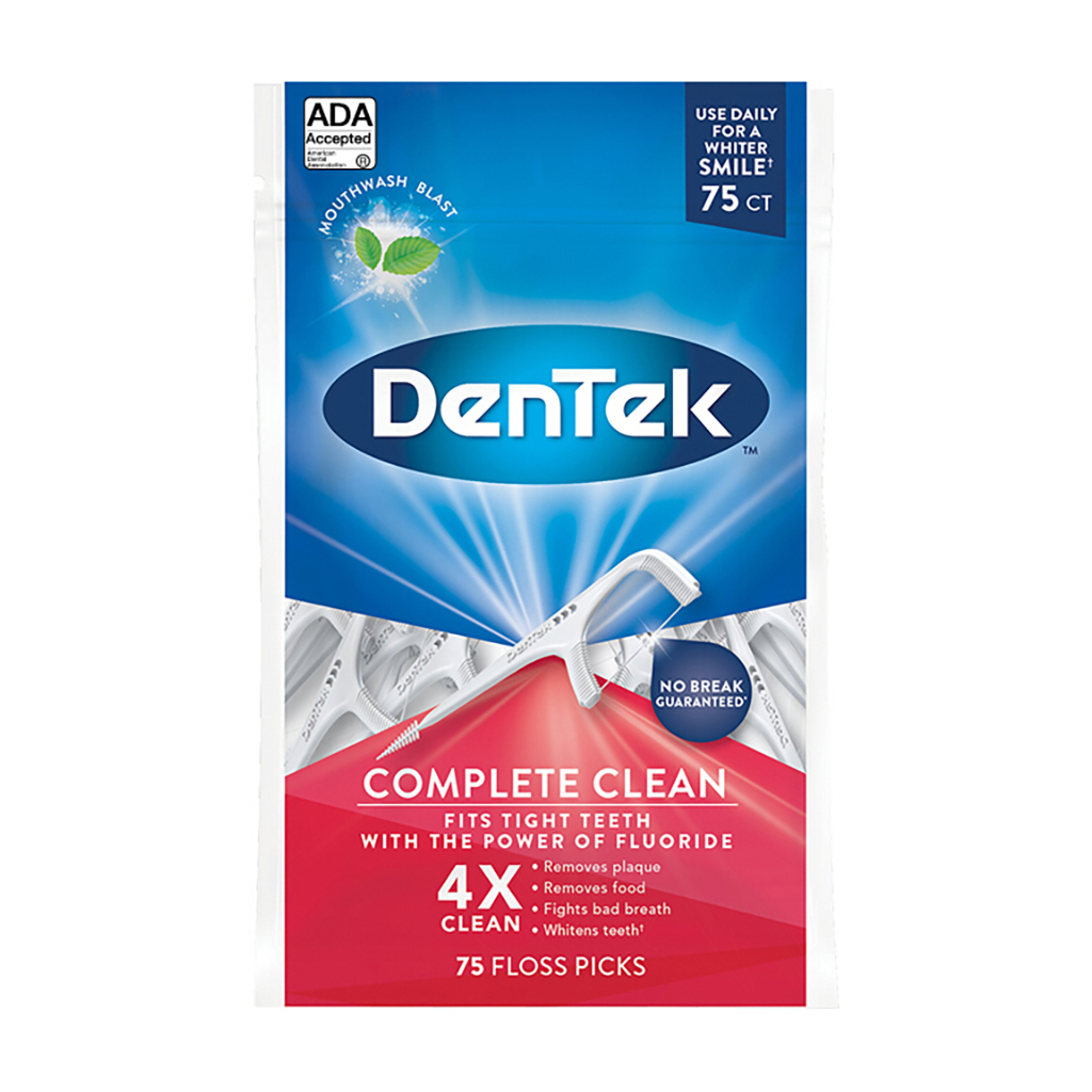 Флосс-зубочистки DenTek Комплексное очищение 75 шт. (047701000106)