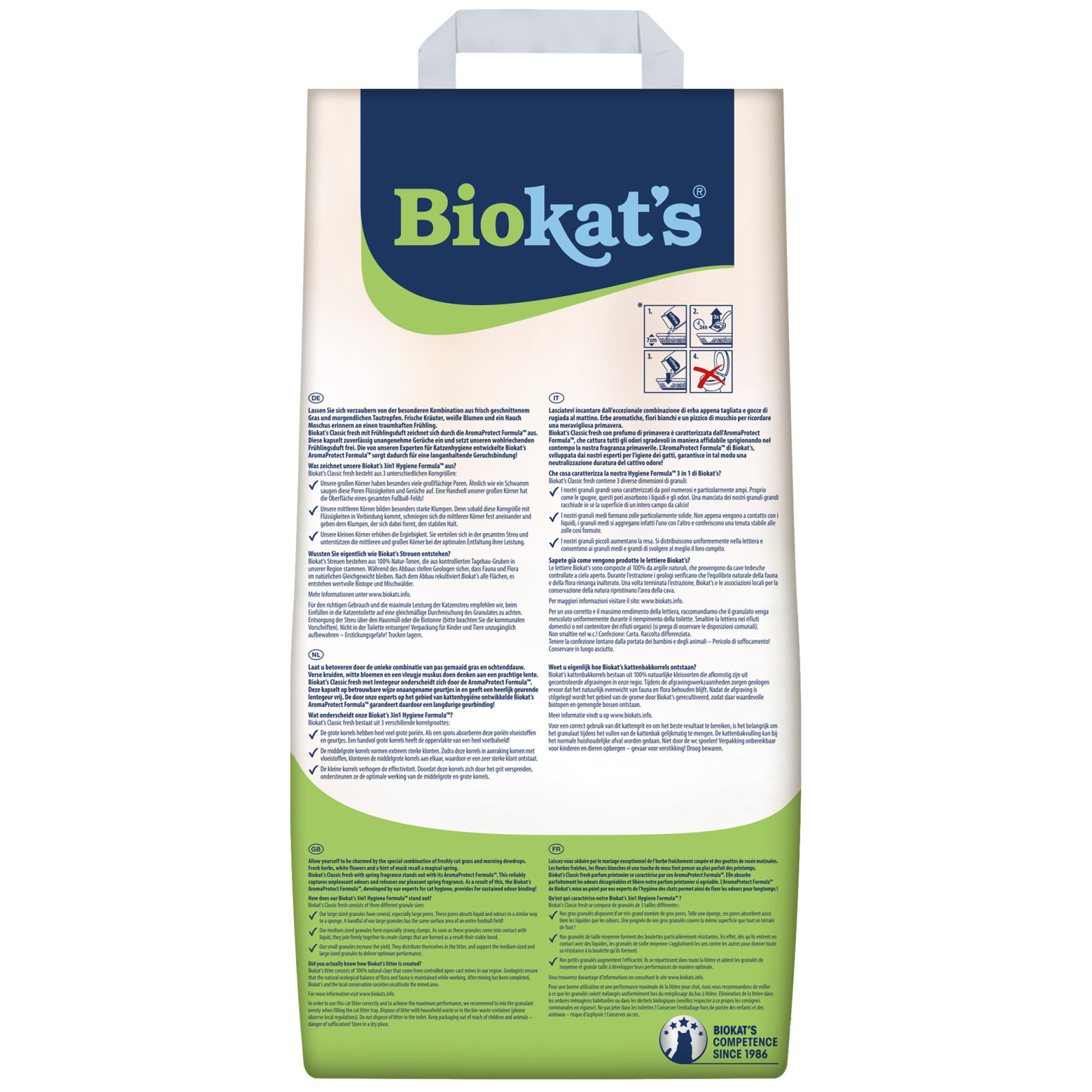Наповнювач для туалету Biokat's FRESH (3 в 1) 18 л (4002064613796) зображення 2
