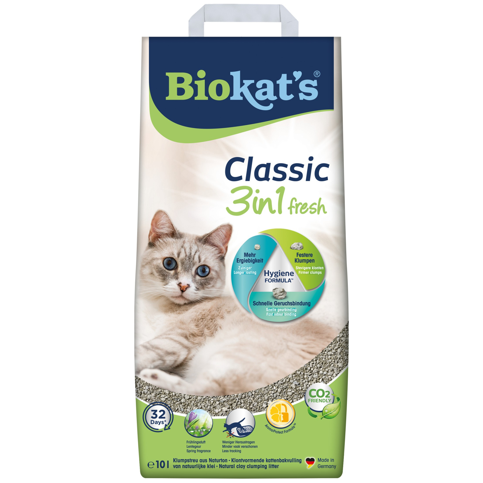 Наполнитель для туалета Biokat's FRESH (3 в 1) 18 л (4002064613796)