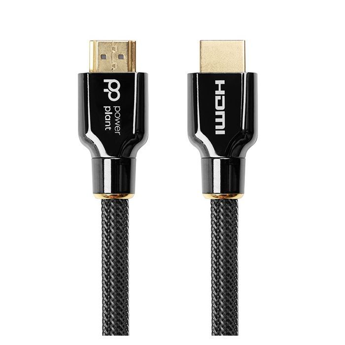 Кабель мультимедийный HDMI to HDMI 1.0m 2.1V, Ultra HD 8K, eARC, 30AWG PowerPlant (CA912186)