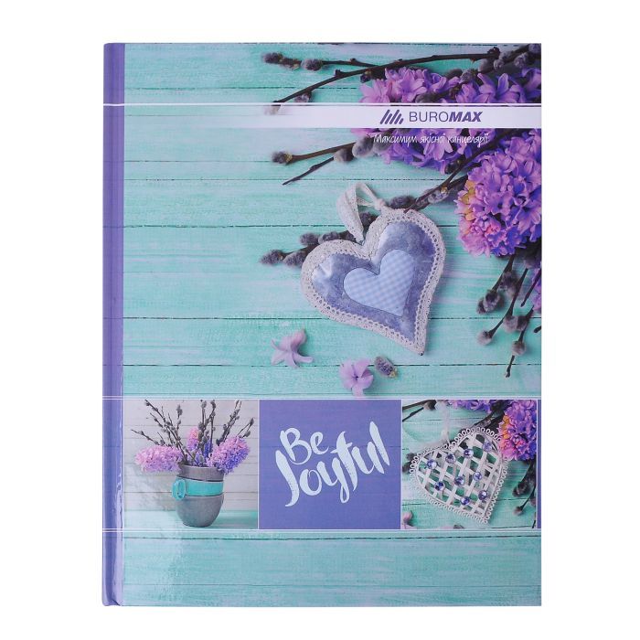 Канцелярская книга Buromax А4 ROMANTIC, 96 листов, клетка, бирюзовая (BM.2400-306)