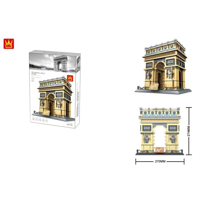 Конструктор Wange Тріумфальна арка Парижа, Франція (WNG-Triomphe-Arc) зображення 5