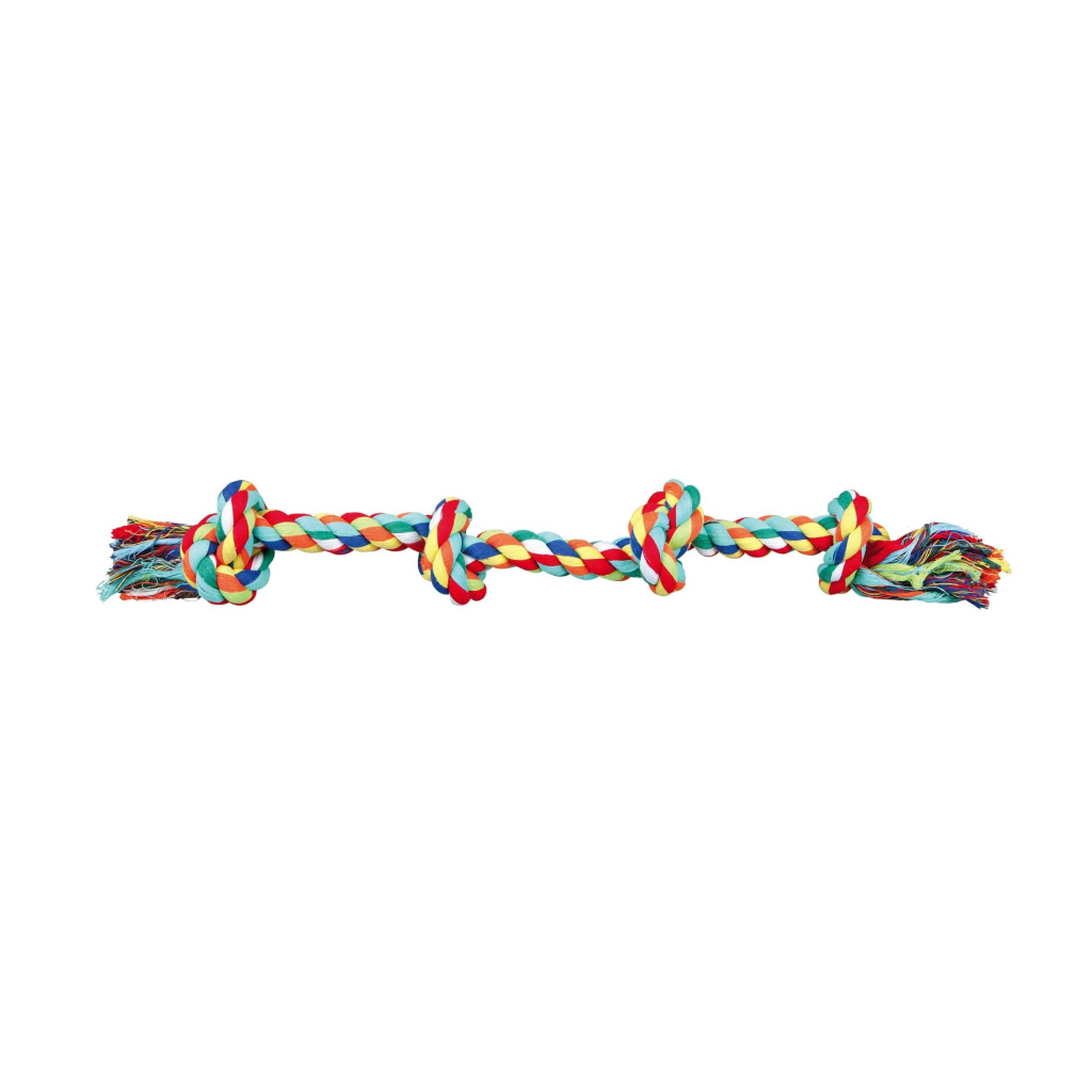 Іграшка для собак Trixie Канат плетений з вузлами 54 см (4011905032740)