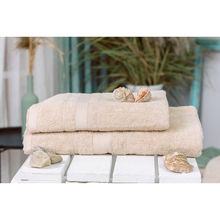 Полотенце MirSon набор банных №5084 Elite SoftNess Beige 50х90, 70х140 (2200003960884) изображение 2